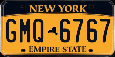 NY license plate GMQ6767