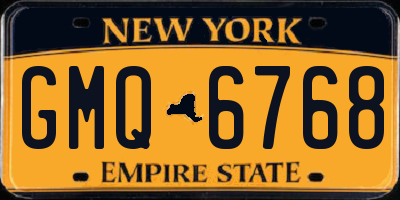 NY license plate GMQ6768