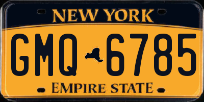 NY license plate GMQ6785
