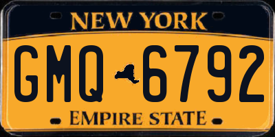NY license plate GMQ6792