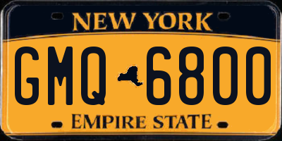 NY license plate GMQ6800