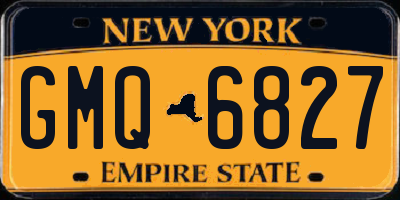NY license plate GMQ6827