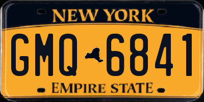 NY license plate GMQ6841