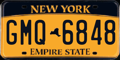 NY license plate GMQ6848
