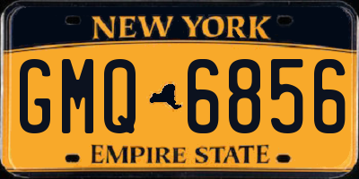 NY license plate GMQ6856
