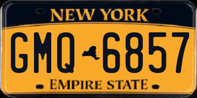 NY license plate GMQ6857