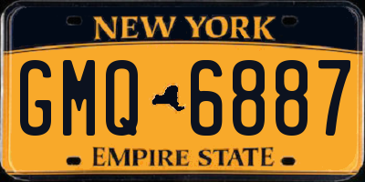 NY license plate GMQ6887