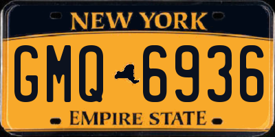 NY license plate GMQ6936