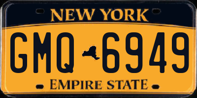 NY license plate GMQ6949