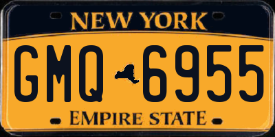 NY license plate GMQ6955