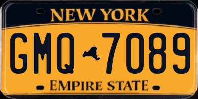 NY license plate GMQ7089