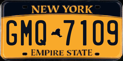NY license plate GMQ7109