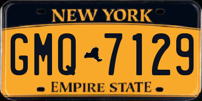 NY license plate GMQ7129