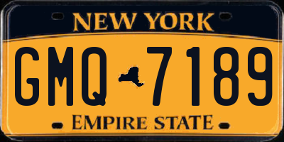 NY license plate GMQ7189
