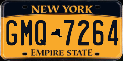 NY license plate GMQ7264
