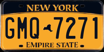 NY license plate GMQ7271