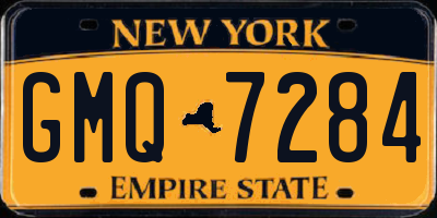 NY license plate GMQ7284