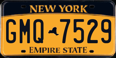 NY license plate GMQ7529