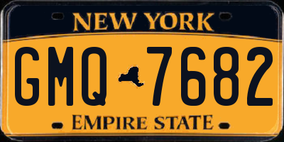 NY license plate GMQ7682