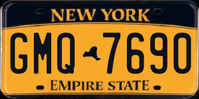 NY license plate GMQ7690
