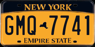 NY license plate GMQ7741