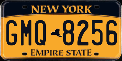 NY license plate GMQ8256