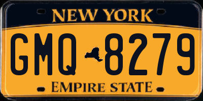 NY license plate GMQ8279
