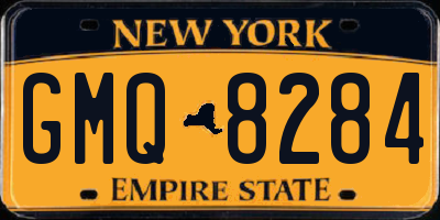 NY license plate GMQ8284