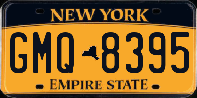 NY license plate GMQ8395