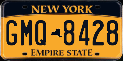 NY license plate GMQ8428
