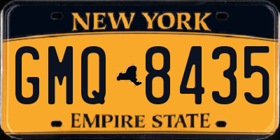 NY license plate GMQ8435