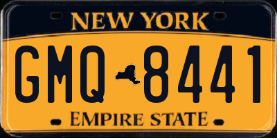 NY license plate GMQ8441
