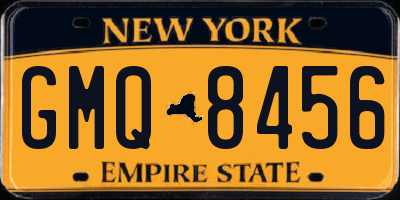 NY license plate GMQ8456