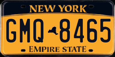NY license plate GMQ8465
