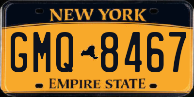 NY license plate GMQ8467