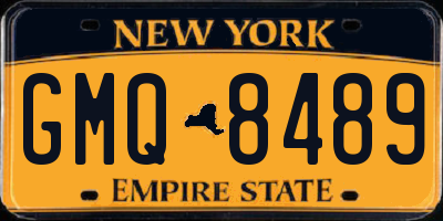 NY license plate GMQ8489