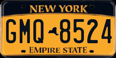 NY license plate GMQ8524