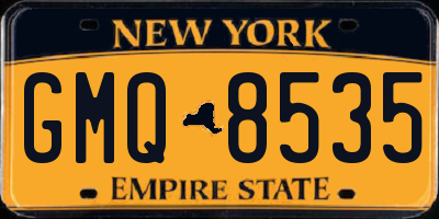 NY license plate GMQ8535