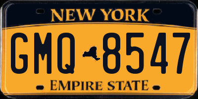 NY license plate GMQ8547