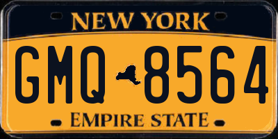 NY license plate GMQ8564