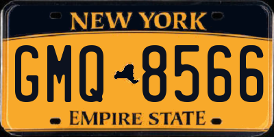 NY license plate GMQ8566