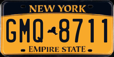 NY license plate GMQ8711