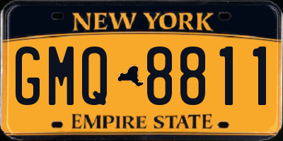 NY license plate GMQ8811