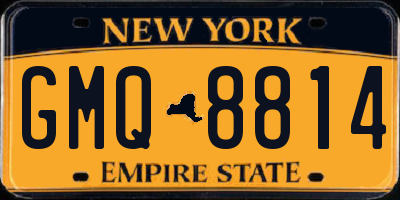 NY license plate GMQ8814