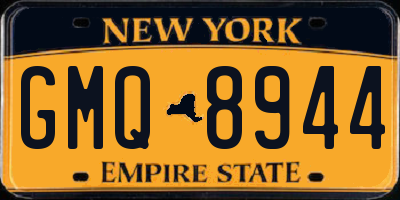 NY license plate GMQ8944