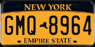 NY license plate GMQ8964