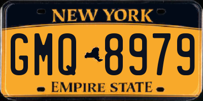 NY license plate GMQ8979