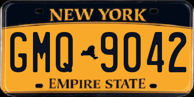 NY license plate GMQ9042