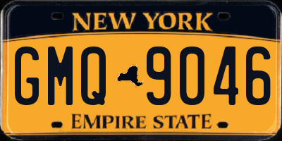 NY license plate GMQ9046