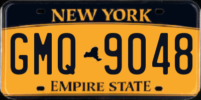 NY license plate GMQ9048